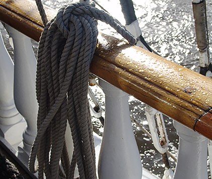 corde sur le Belem