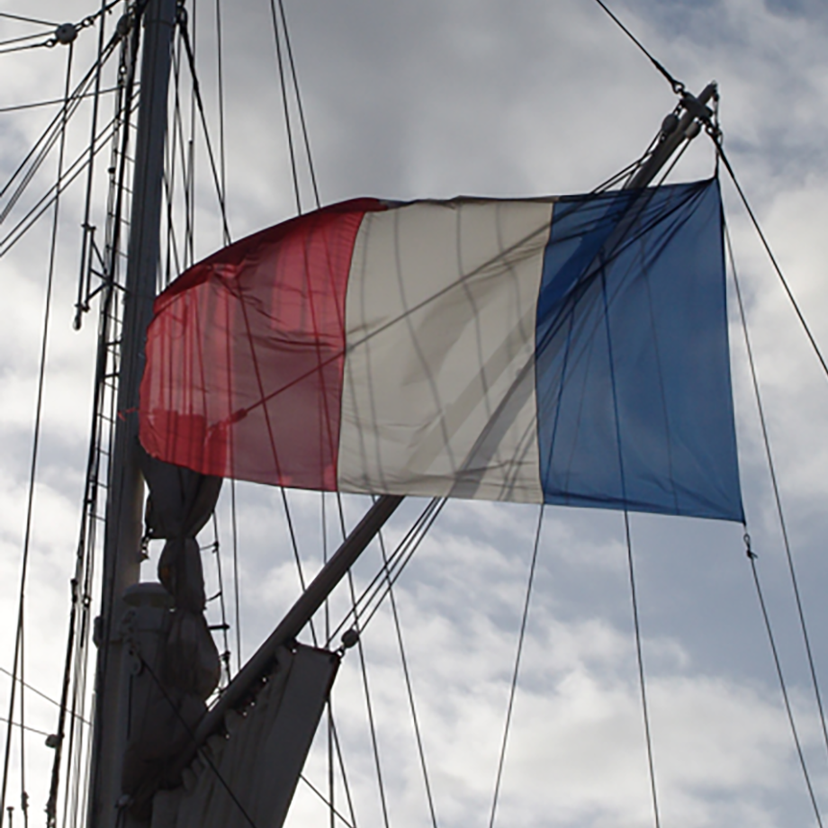 Drapeau français du Belem