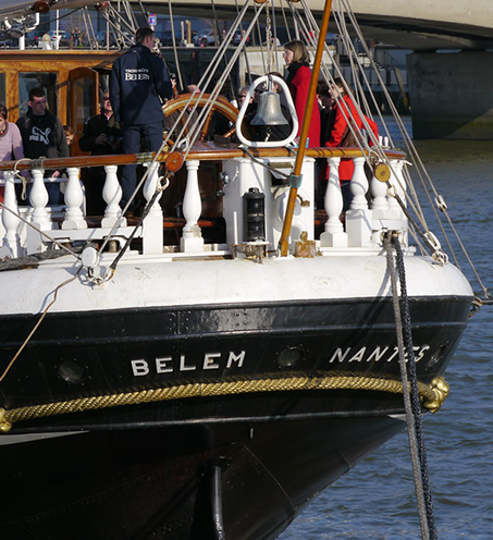 Fondation Belem sur le bateau à Nantes