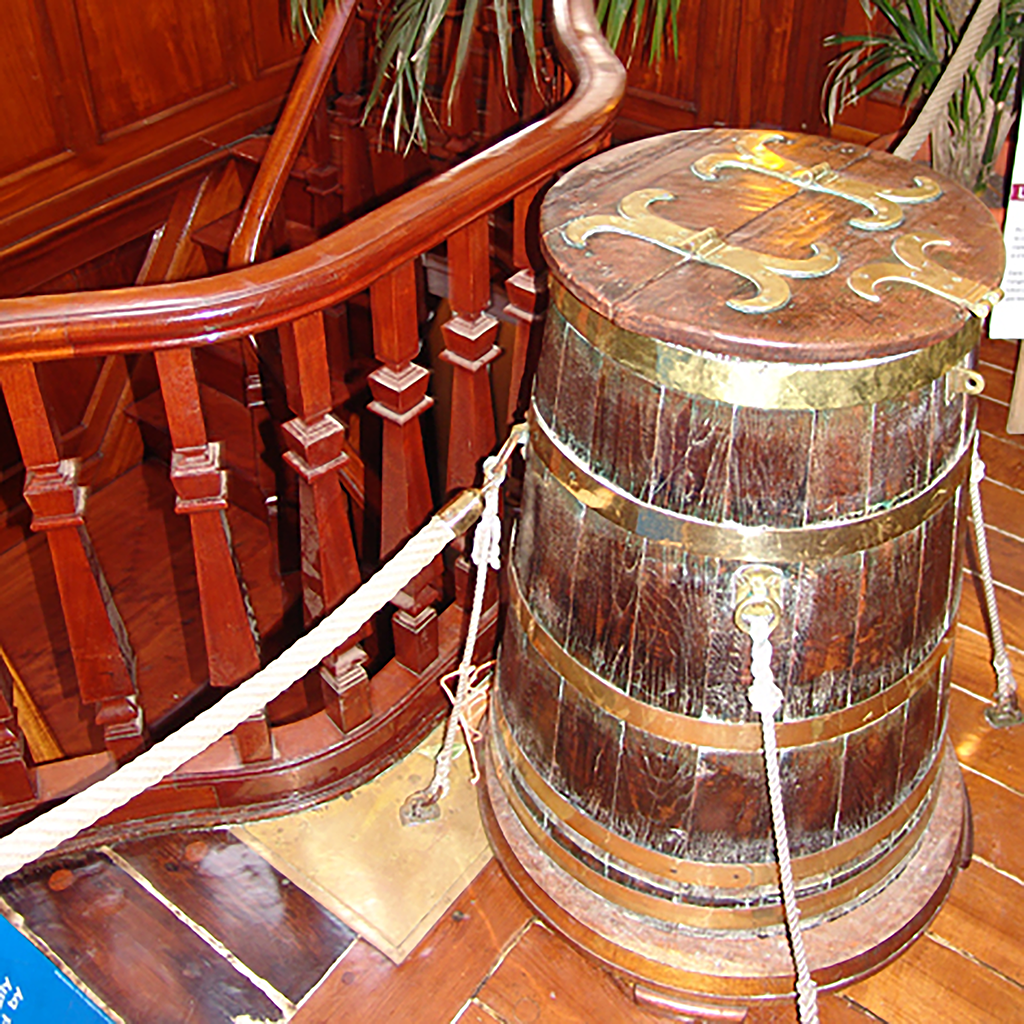 Tonneau sur le Belem
